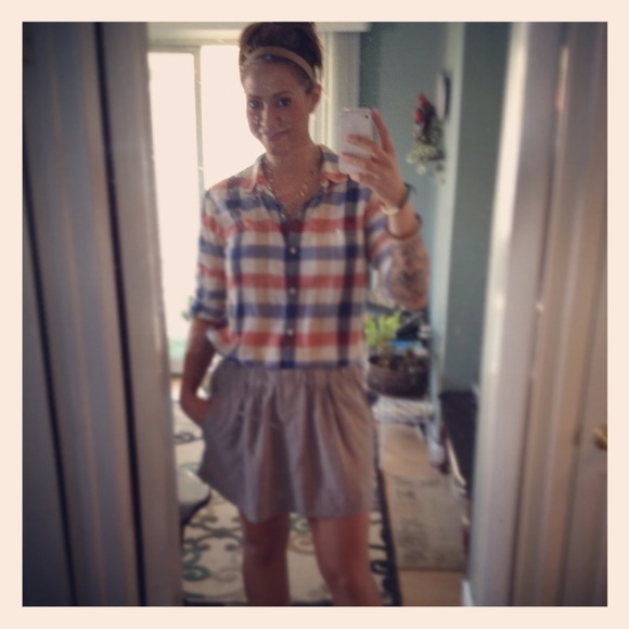 Zara Paperbag skirt w/ pockets - Picture 2 of 7